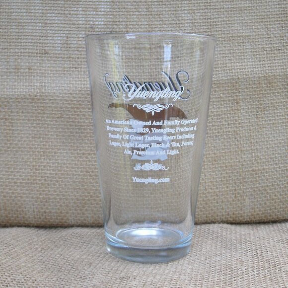 Yuengling Eagle Logo 16 oz Beer Glass - Picture 5 of 14